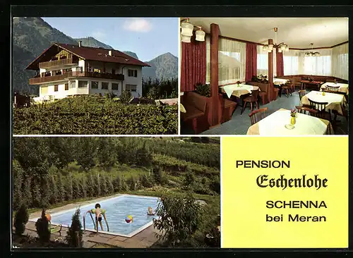 AK Schenna /Meran, Pension Eschenlohe, Schennastrasse 55