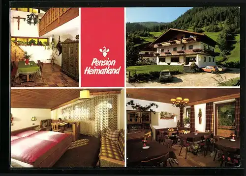 AK Steinhaus /Ahrntal, Pension Heimatland, Speisesaal, Doppelzimmer