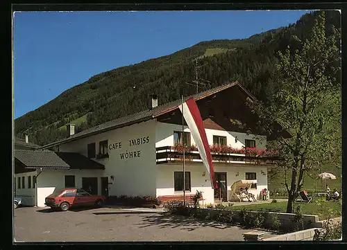 AK St. Johann /Ahrntal, Café Wöhre, Haus mit Gartenterrasse