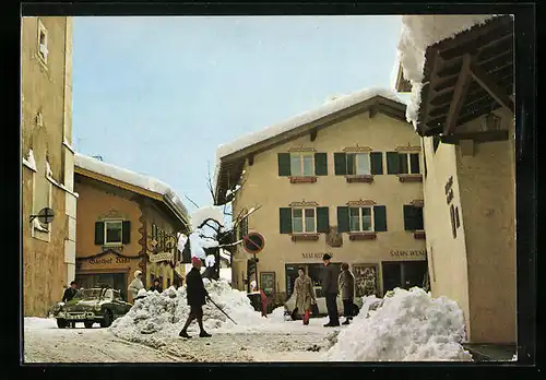 AK Kastelruth im Schlerngebiet, Krausplatz, Hotel Kössl