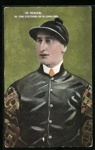 AK Jockey W. Higgs in the colours of S. Darling