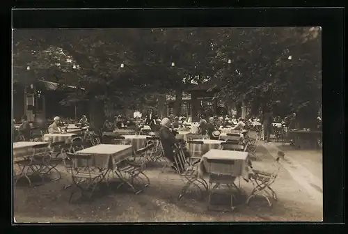 AK Wiesbaden, Cafe Ritter, Unter den Eichen