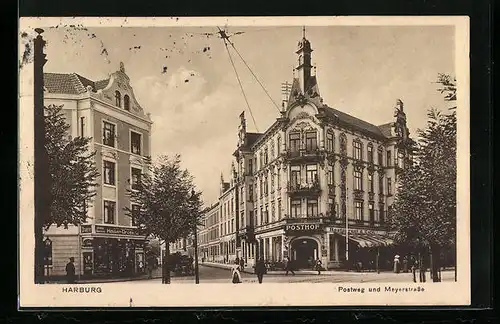 AK Harburg, Postweg und Meyerstrasse