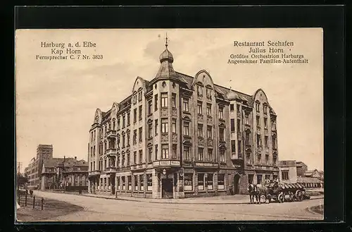 AK Harburg /Elbe, Restaurant Seehafen von Julius Horn