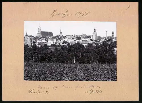 Fotografie Brück & Sohn Meissen, Ansicht Bautzen, Panorama der Stadt