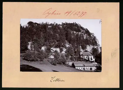 Fotografie Brück & Sohn Meissen, Ansicht Oybin, Kirche am Berg Oybin