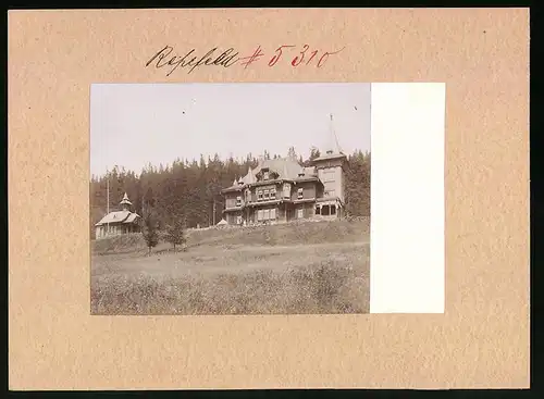 Fotografie Brück & Sohn Meissen, Ansicht Rehefeld, Jagdschloss