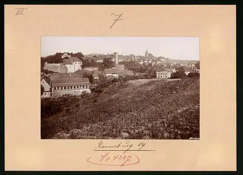 Fotografie Brück & Sohn Meissen, Ansicht Ronneburg, Stadt-Panorama