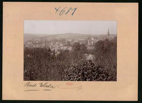 Fotografie Brück & Sohn Meissen, Ansicht Bad Elster, Panorama mit Kirche