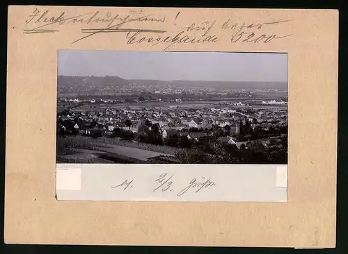 Fotografie Brück & Sohn Meissen, Ansicht Cossebaude, Panorama der Stadt