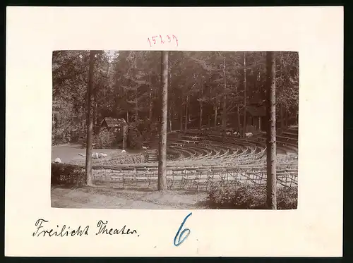 Fotografie Brück & Sohn Meissen, Ansicht Bad Elster, Blick auf das Freilicht Theater im Wald