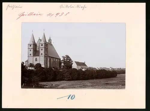 Fotografie Brück & Sohn Meissen, Ansicht Geithain, Blick auf die Nikolaikirche