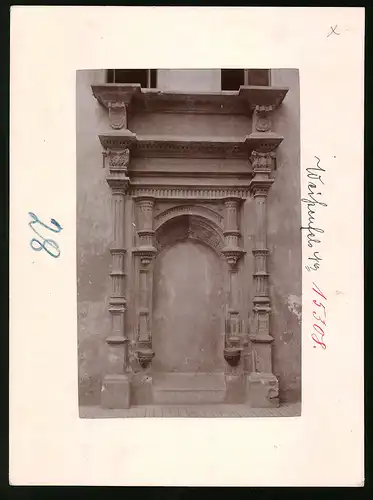 Fotografie Brück & Sohn Meissen, Ansicht Weissenfels a. Saale, Blick auf das Portal