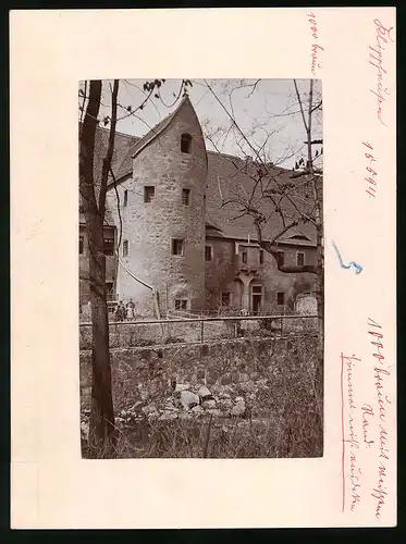 Fotografie Brück & Sohn Meissen, Ansicht Klipphausen, Partie am Schloss