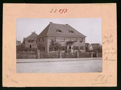 Fotografie Brück & Sohn Meissen, Ansicht Weinböhla, Heimatdank-Siedlung mit Restaurant Siedler Einkehr