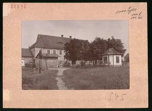 Fotografie Brück & Sohn Meissen, Ansicht Winkwitz, Blick auf das Gasthaus in der Sommerfrische