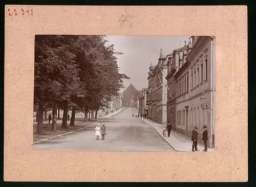 Fotografie Brück & Sohn Meissen, Ansicht Marienberg i. Sa., Blick in die Zschopauer Strasse mit Zschopauer Tor