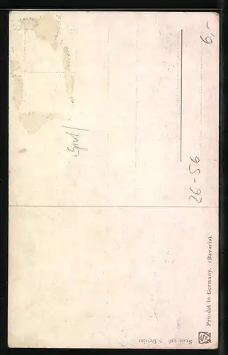 Künstler-AK O. Merte: Rodler bei rasanter Abfahrt