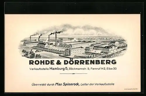 AK Düsseldorf, Fabrik Rohde & Dörrenberg