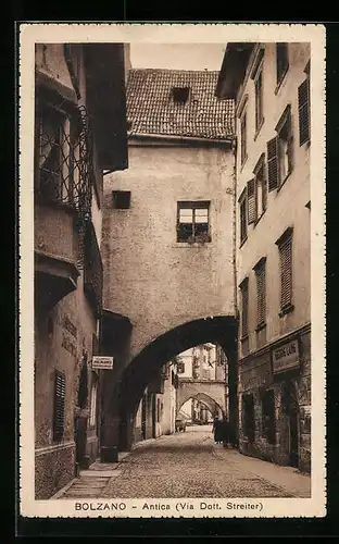 AK Bolzano, Antica, Via Dott. Streiter