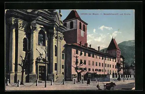 AK Gries b. Bozen, Benediktinerstift und Kirche