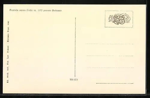 AK Bolzano, Funivia aerea Colle