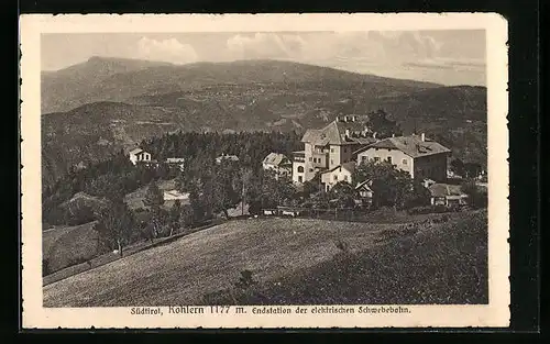 AK Kohlern, Ortspartie, Endstation der elektrischen Schwebebahn