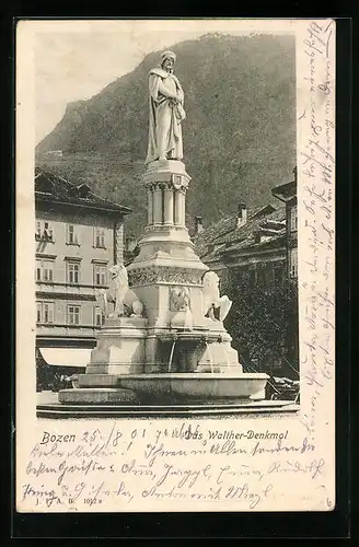 AK Bozen, Das Walther-Denkmal