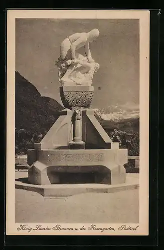 AK Bozen, König Laurins Brunnen, Rosengarten