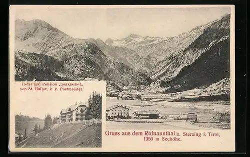 AK Sterzing, Hotel und Pension Sonklarhof von St. Haller