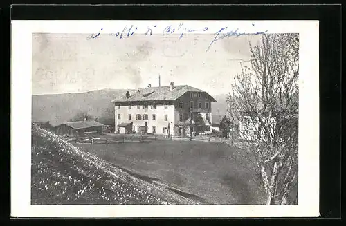 AK Kohlern bei Bozen, Gasthof Klaus-Berger aus der Ferne