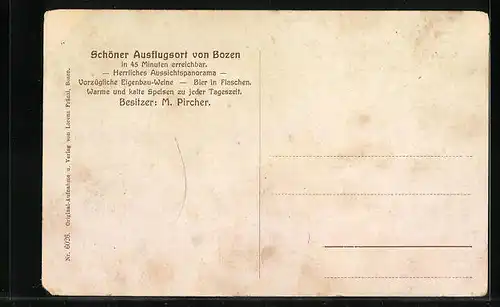 AK St. Georgen b. Bozen, Gasthaus zum Messner