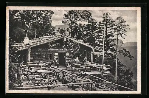 AK Bad Reichenhall, Bildstöckelalm mit Terrasse