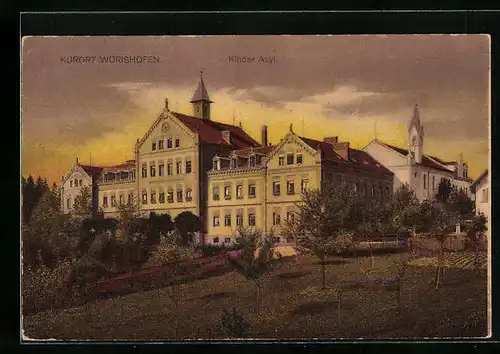 AK Wörishofen, Kinder Asyl in Abendstimmung