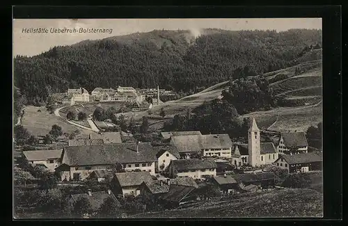 AK Ueberruh-Bolsternang, Ortsansicht mit Kirche