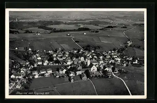 AK Altusried, Fliegeraufnahme des Ortes