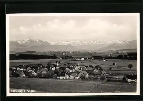 AK Börwang i. Allgäu, Ortsansicht aus der Vogelschau