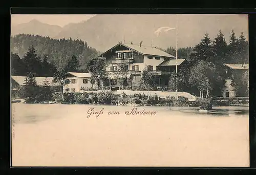 AK Badersee, Partie am Seeufer