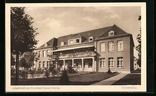 AK Mainz, Allgemeines Krankenhaus - Kinderbau
