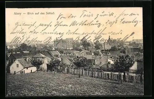 AK Alzey, Blick auf das Schloss