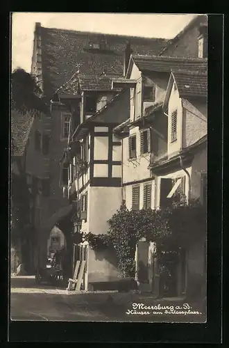 AK Meersburg a. B., Häuser am Schlossplatz