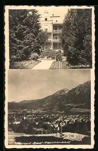 AK Bad Reichenhall, Gesamtansicht, Gewerbeheim