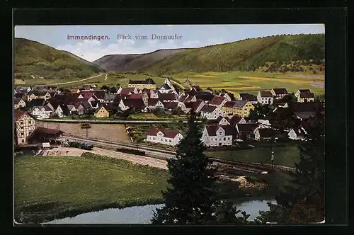 AK Immendingen, Blick vom Donauufer
