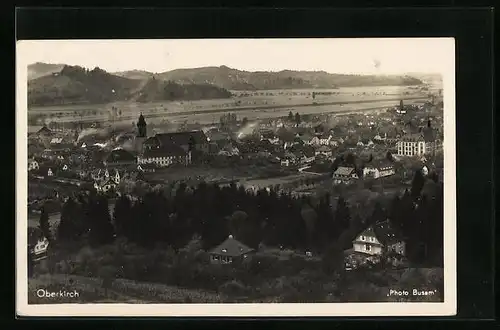 AK Oberkirch, Ortsansicht aus der Vogelschau