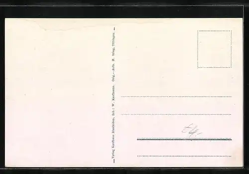 AK Blaufelden, Ortsansicht bei Abendrot