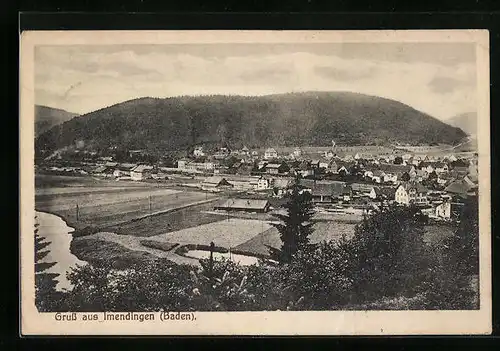 AK Immendingen /Baden, Ortspartie aus der Vogelschau