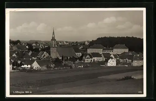 AK Löffingen, Ortspartie mit der Kirche