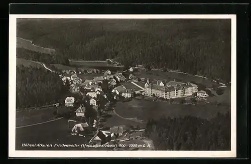 AK Friedenweiler /Hochschwarzwald, Kurort aus der Vogelschau