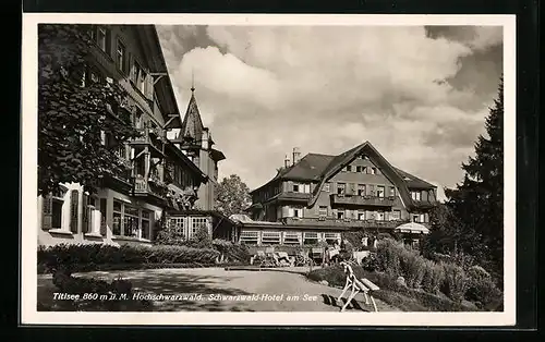 AK Titisee /Hochschwarzwald, Das Schwarzwald-Hotel am See