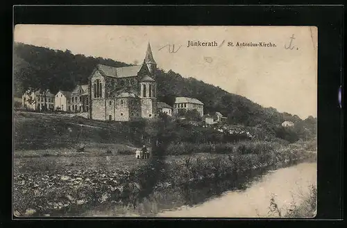 AK Jünkerath, Blick zur St. Antonius-Kirche
